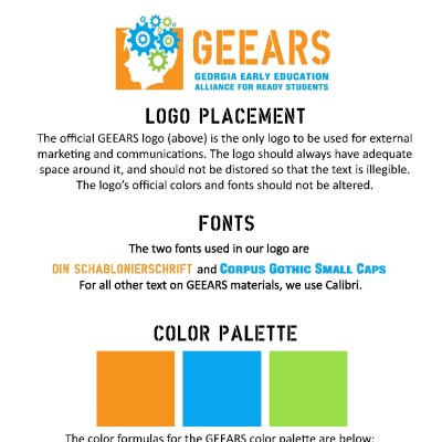 GEEARS Style Guide