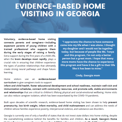Evidence-Based Home Visiting in Georgia